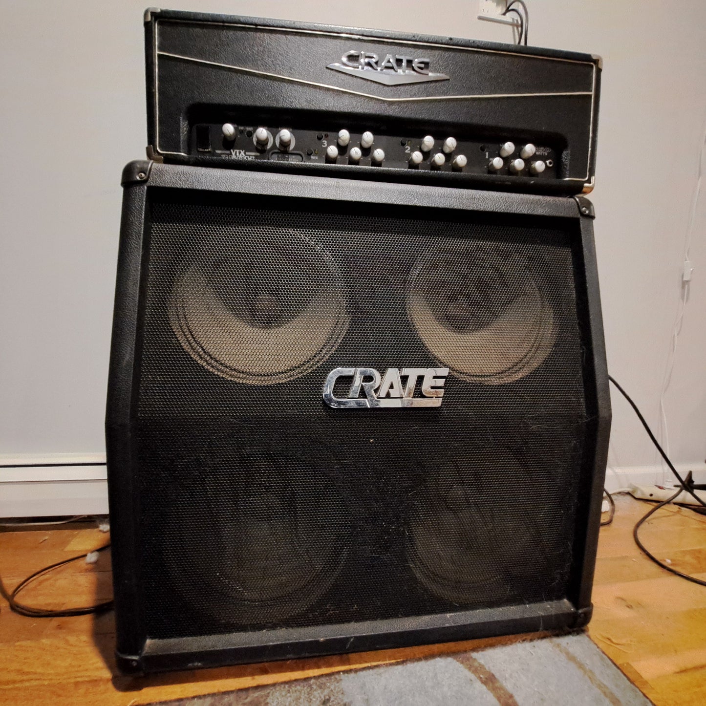 CRATE VTX350H STACK WIT GX412S CAB – STRAIGHT SAVAGE, LOUD AF, & BUILT TO WRECK YO NEIGHBORHOOD