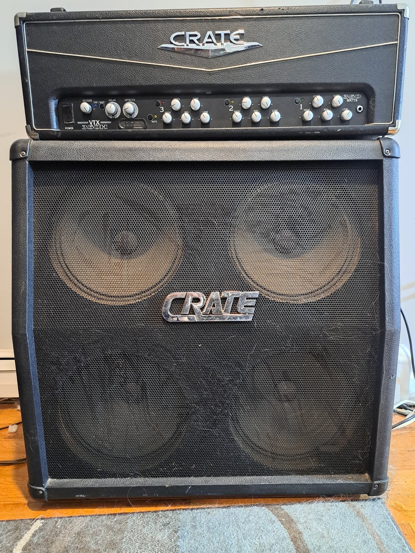 CRATE VTX350H STACK WIT GX412S CAB – STRAIGHT SAVAGE, LOUD AF, & BUILT TO WRECK YO NEIGHBORHOOD