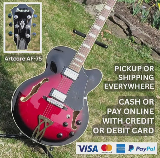 🎸 IBANEZ AF75 HOLLOW BODY ELECTRIC GUITAR – CLEAN, RICH JAZZ TONE! 🎸