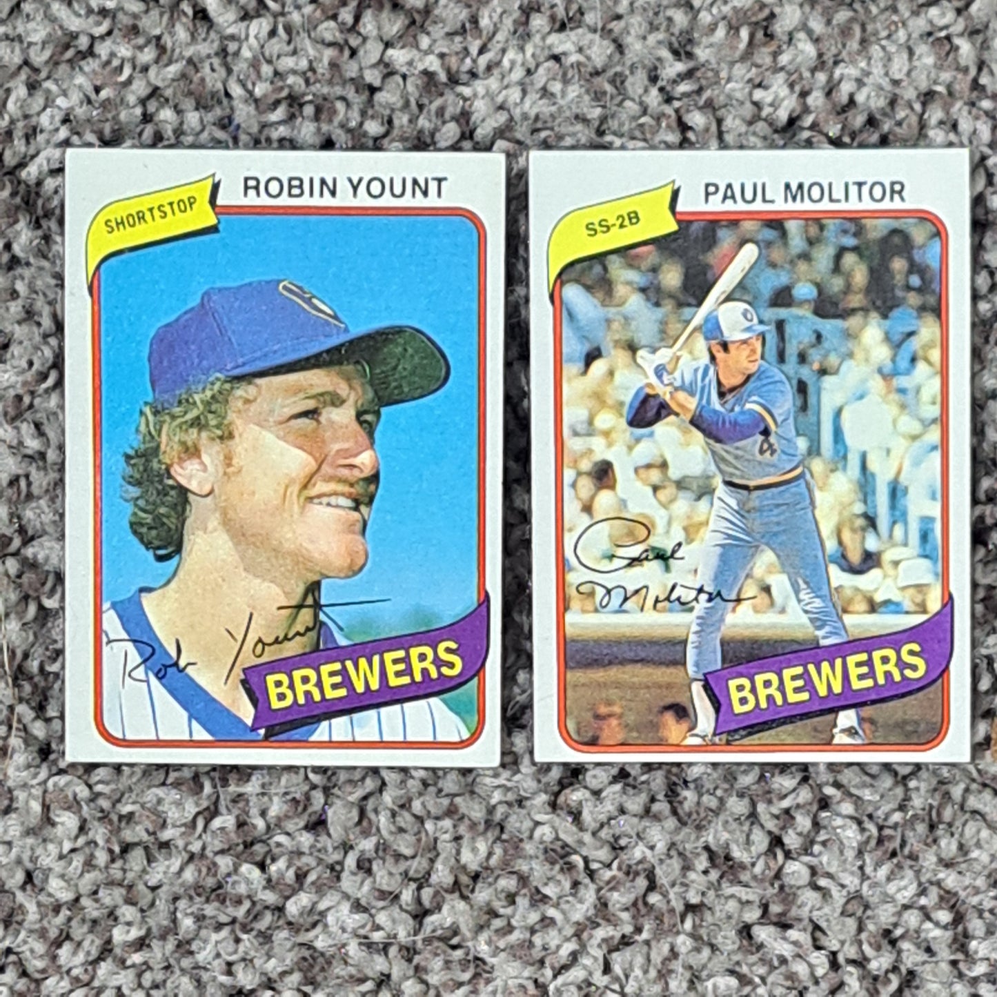 ⚾ Lot of 5 Complete 1980 Topps Milwaukee Brewers Team Sets 🧢