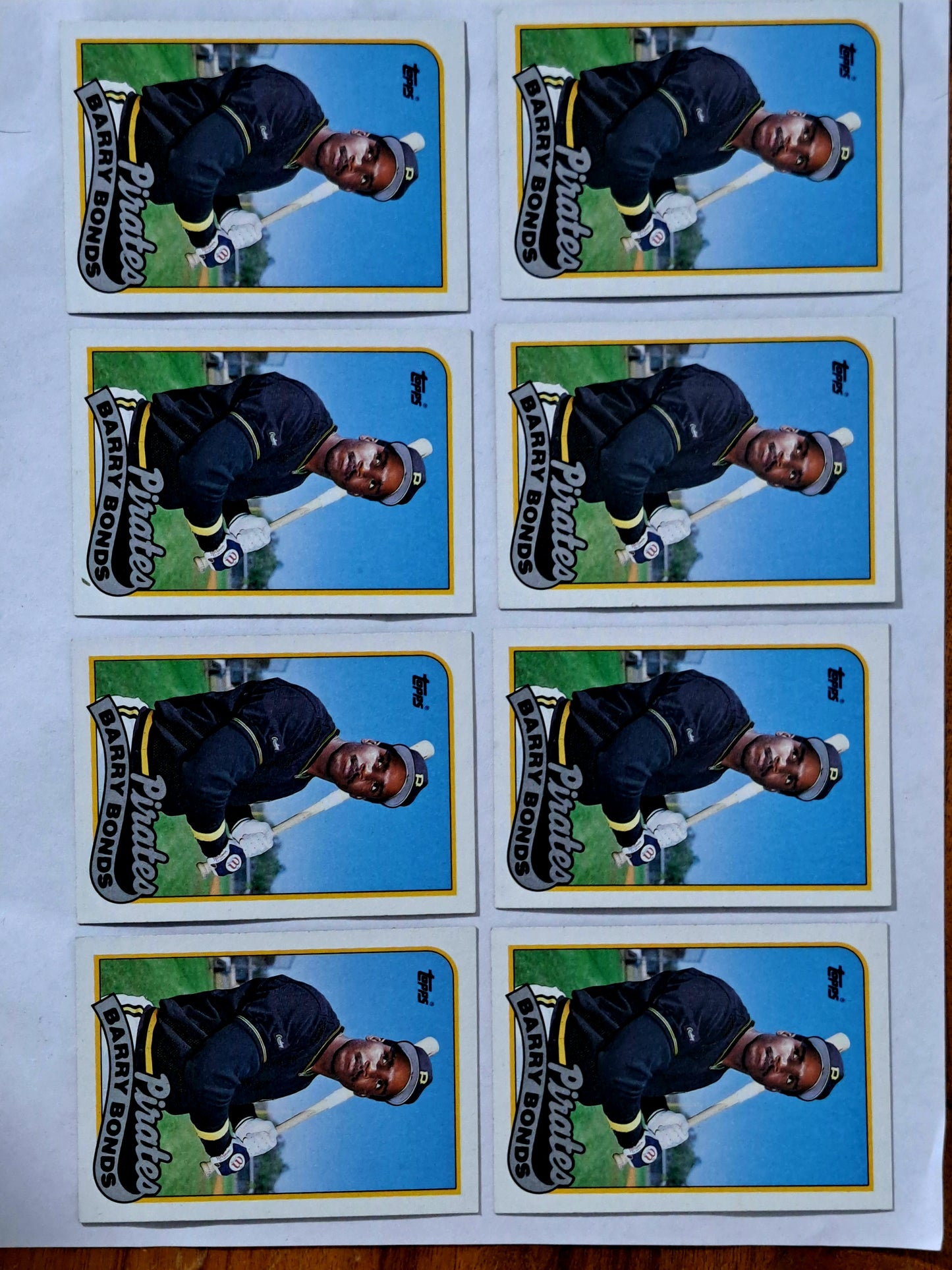 🔥 1989 Topps Barry Bonds #620 – Lot of 8 STUNNING Cards - Excellent to Near Mint