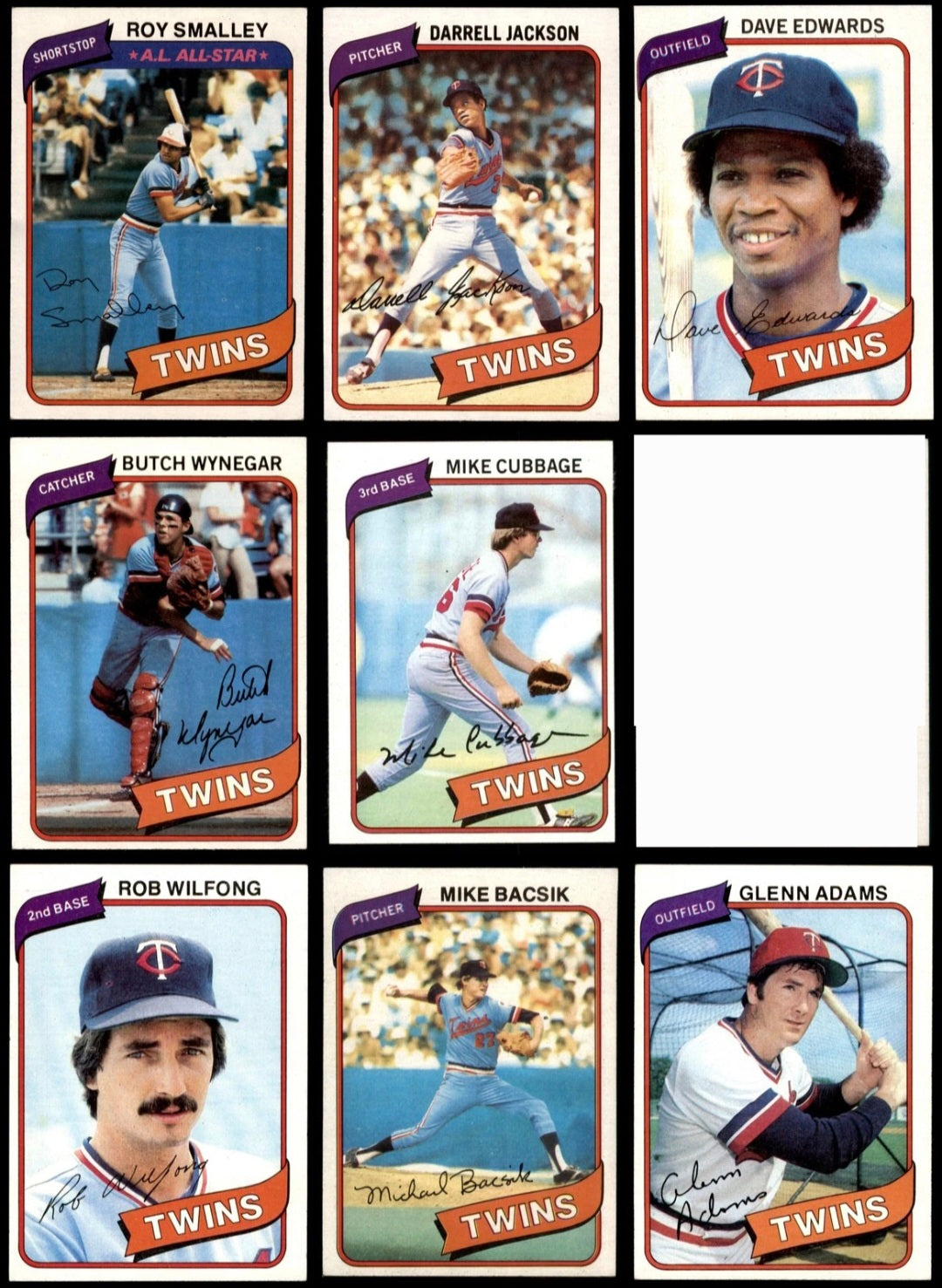 🔥 1980 TOPPS MINNESOTA TWINS COMPLETE TEAM SET – 26 CARDS – VINTAGE MLB CLASSIC 🔥