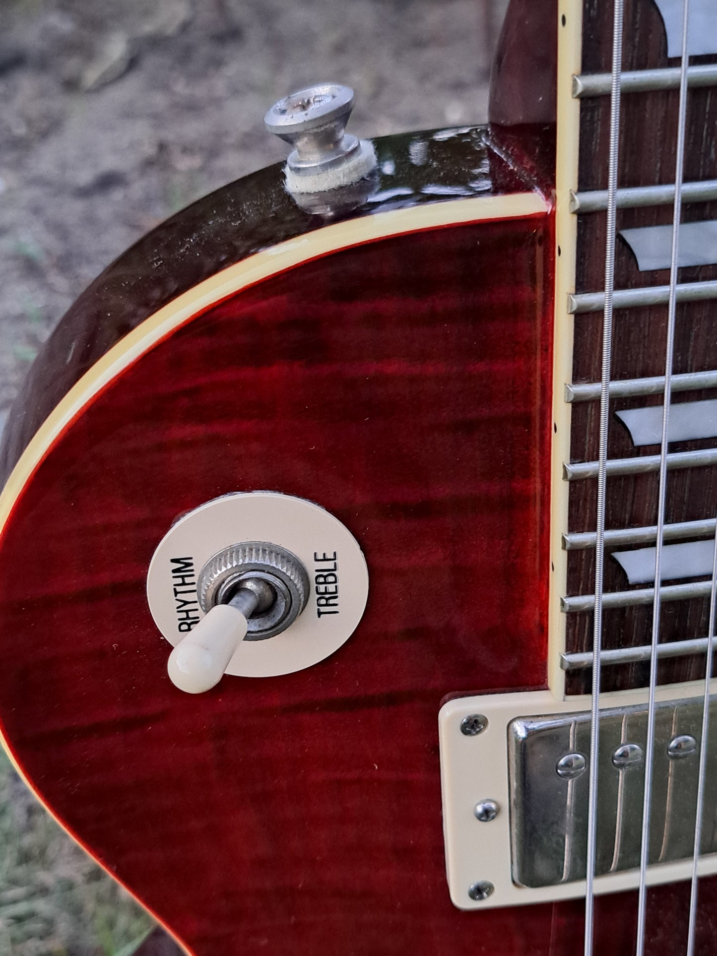 🎸✨ Epiphone Les Paul Standard PlusTop PRO – Translucent Red - Excellent