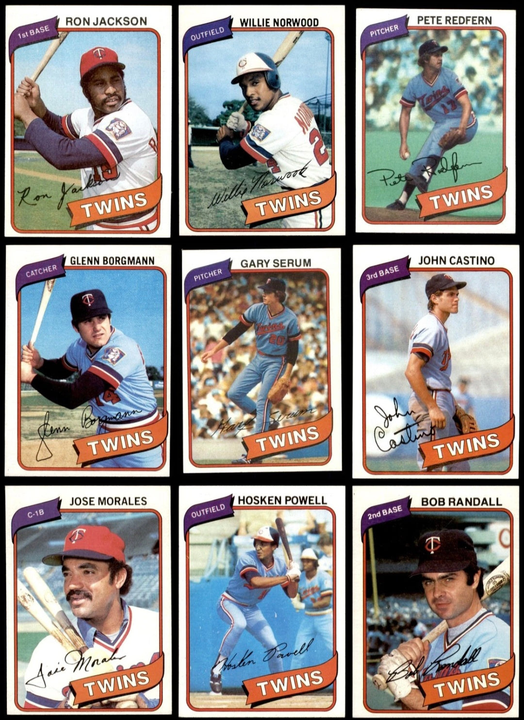 🔥 1980 TOPPS MINNESOTA TWINS COMPLETE TEAM SET – 26 CARDS – VINTAGE MLB CLASSIC 🔥