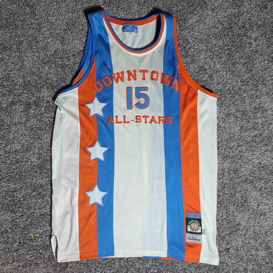 🔥 DOWNTOWN ALL-STARS #15 RUCKER VINTAGE JERSEY by Stall & Dean – Size 54 – NYC LEGEND VIBES 🔥