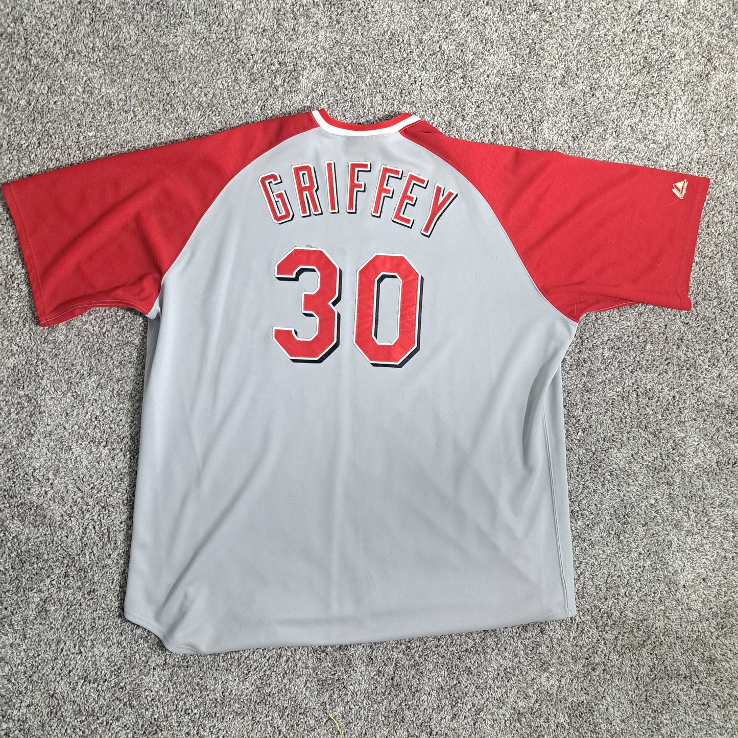 💥💯 STRAIGHT UP GANGSTA VINTAGE! 3X MAJESTIC #30 CINCINNATI REDS JERSEY – GRIFFEY JR. EDITION – STITCHED N’ SAVAGE – MADE IN THE U.S. OF A. 🔥 💯