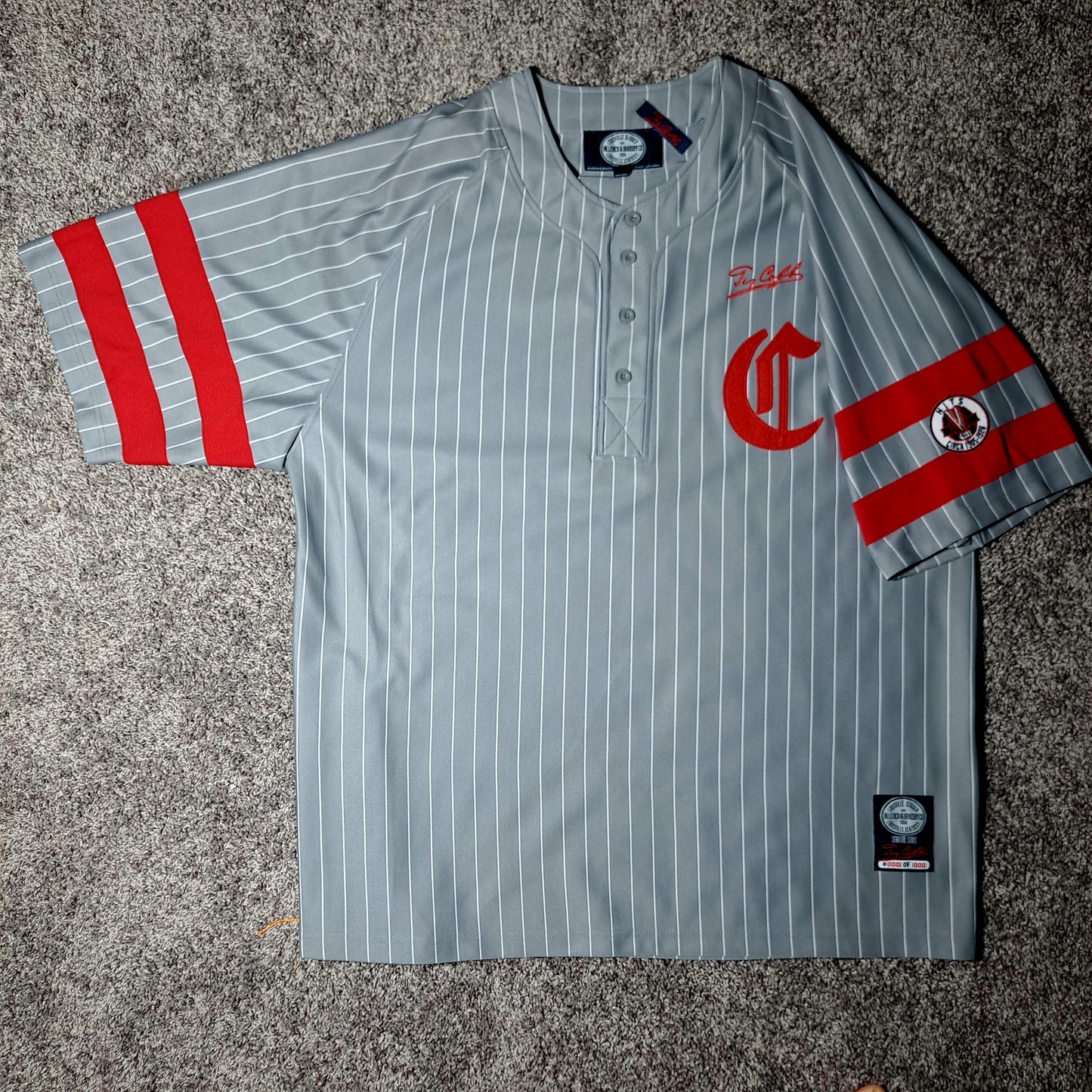 💎🔥 TY COBB SIGNATURE SERIES JERSEY – #0001 OF 1000 – 3XL
