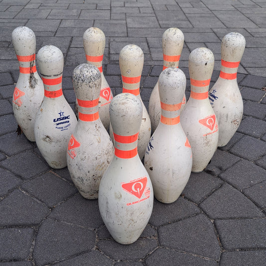 🎳 Set of 10 Authentic USBC Approved Bowling Pins 🏆