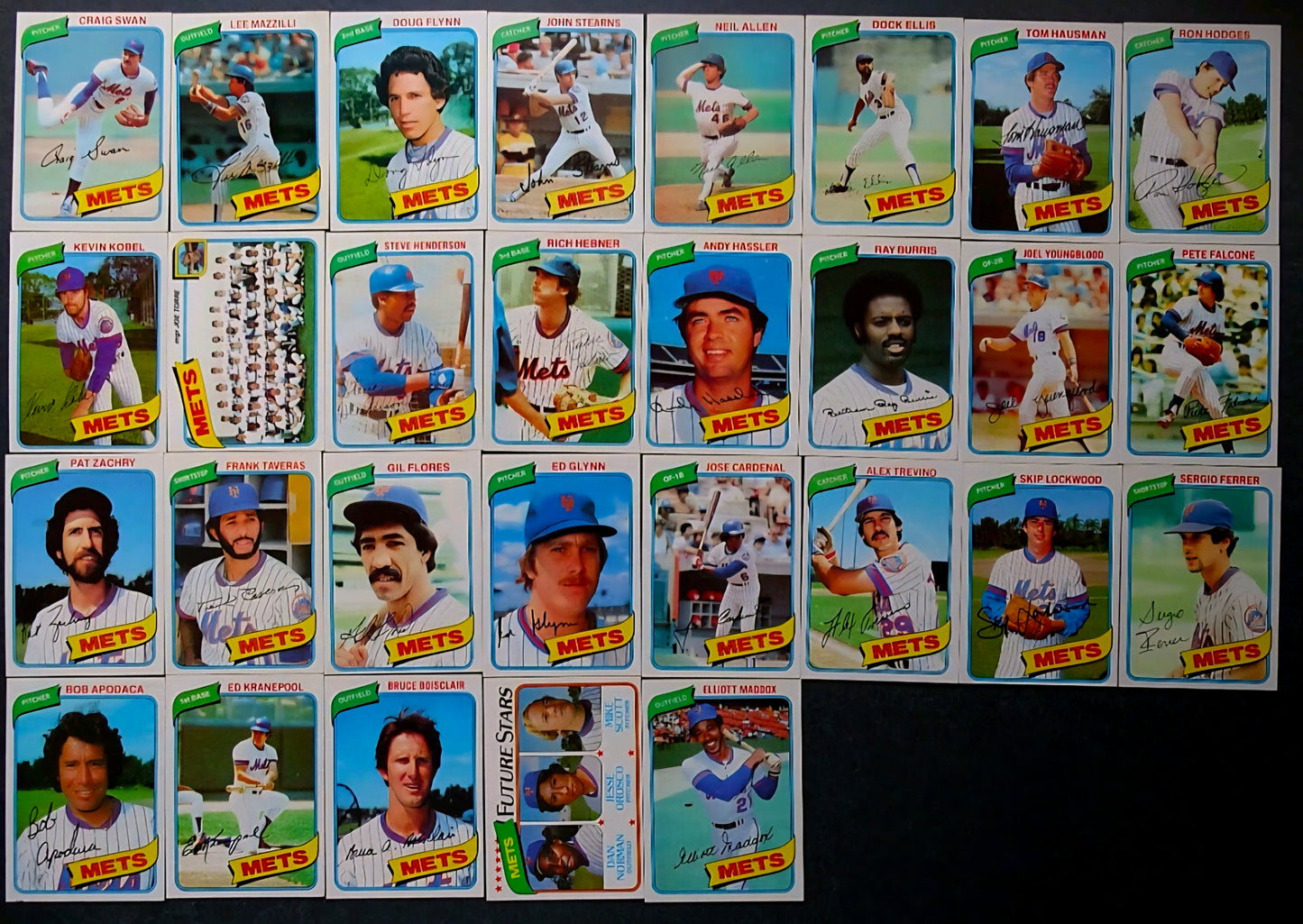 💥🔥 1980 Topps METS COMPLETE TEAM SET – Excellent to Near Mint – NYC CARDBOARD HEAT! 🔥💥