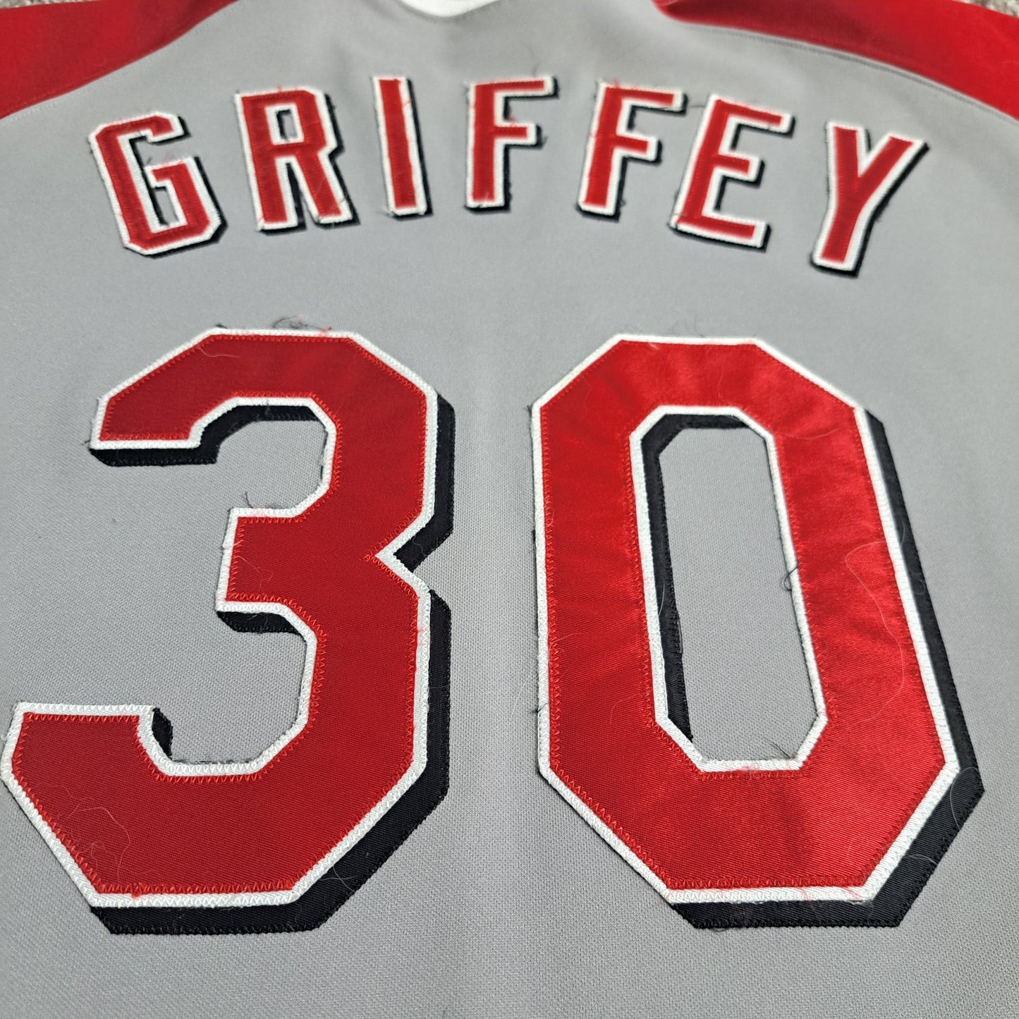 💥💯 STRAIGHT UP GANGSTA VINTAGE! 3X MAJESTIC #30 CINCINNATI REDS JERSEY – GRIFFEY JR. EDITION – STITCHED N’ SAVAGE – MADE IN THE U.S. OF A. 🔥 💯