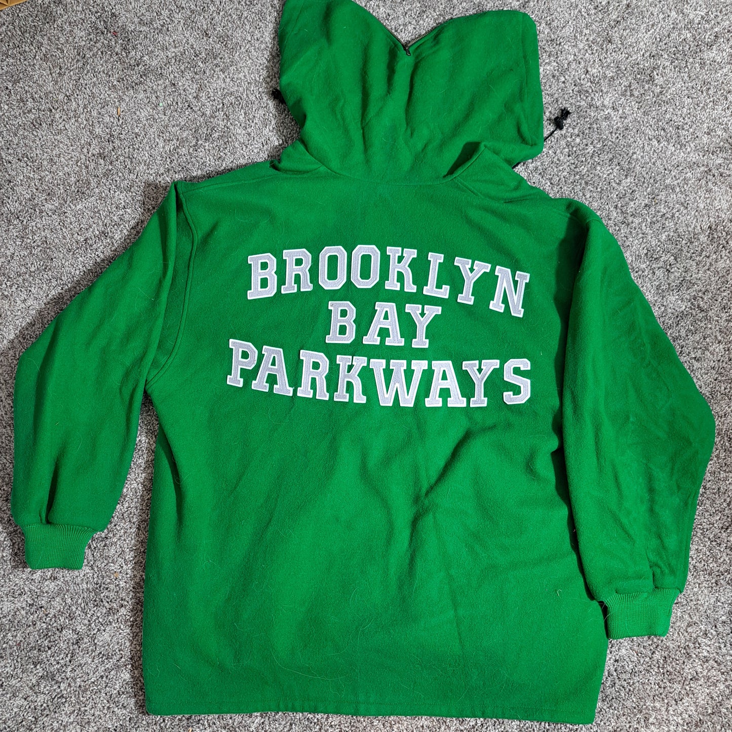 🔥 BROOKLYN BAY PARKWAYS VINTAGE-STYLE HOODIE – XL++ HEAVYWEIGHT WOOL BLEND – DIEHARD NYC HISTORY 🔥