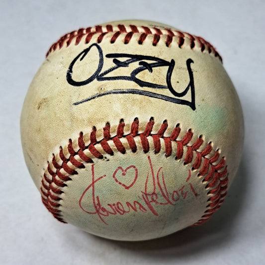 ✨OMG MYSTERY OZZY BASEBALL 💖⚾️ + FREE BONUS CARD SIGNED BY… MIKE?!?🖊️🧢💅