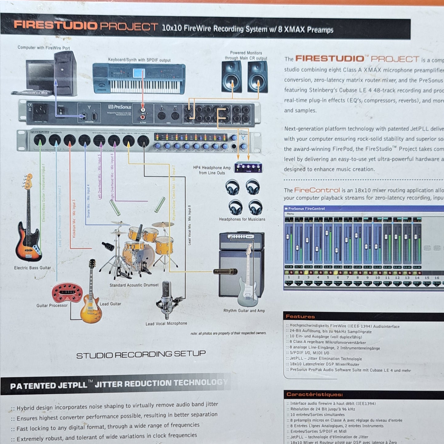 PreSonus FireStudio Project – 10×10 FireWire Audio Interface (Fully Tested & Working)