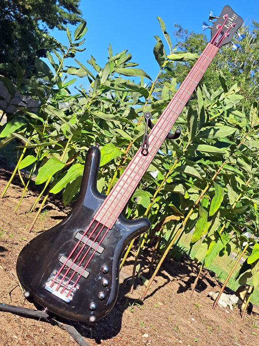 🎸 WARWICK ROCKBASS CORVETTE BASIC 4 – GLOSS BLACK WIT' THAT FUNK FLARE 🎸