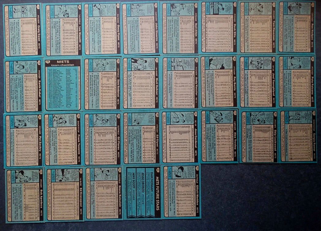 💥🔥 1980 Topps METS COMPLETE TEAM SET – Excellent to Near Mint – NYC CARDBOARD HEAT! 🔥💥