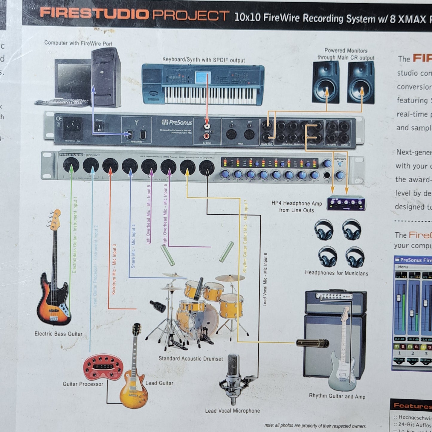 PreSonus FireStudio Project – 10×10 FireWire Audio Interface (Fully Tested & Working)