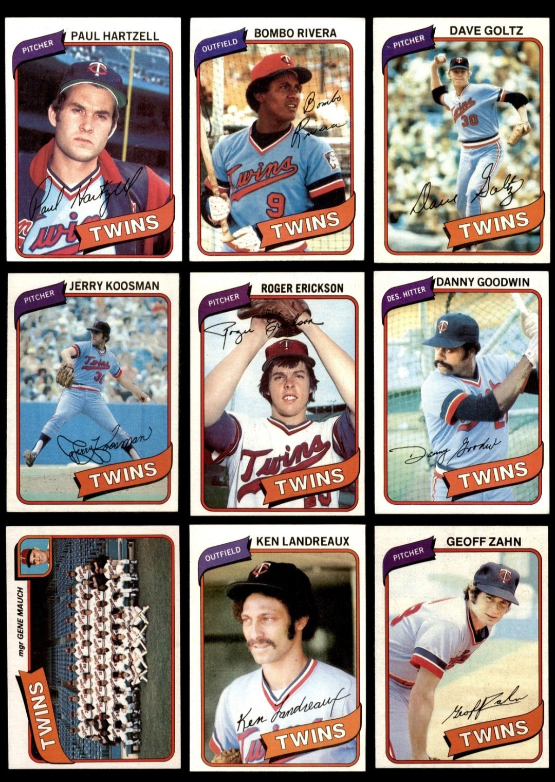 🔥 1980 TOPPS MINNESOTA TWINS COMPLETE TEAM SET – 26 CARDS – VINTAGE MLB CLASSIC 🔥