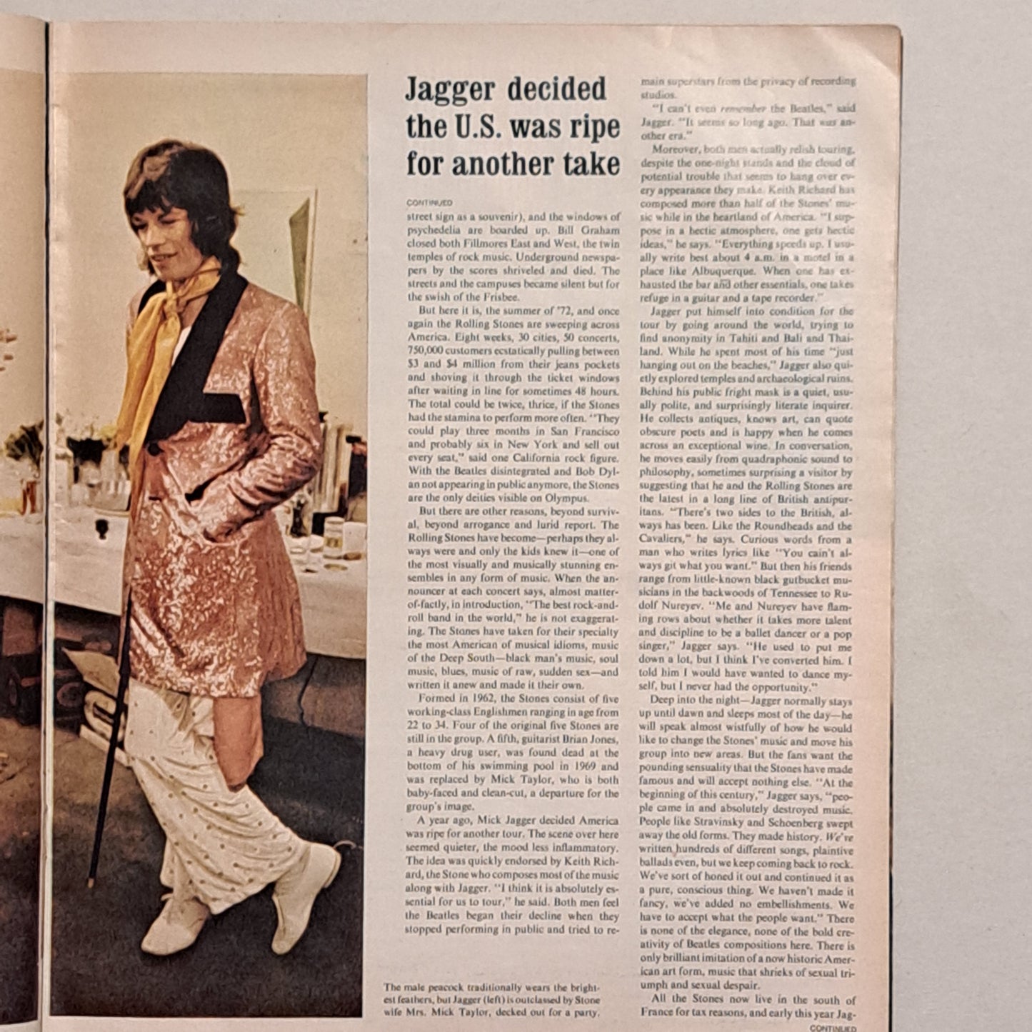 📖 Vintage LIFE Magazine – July 14, 1972 – Rolling Stones Cover 🎤